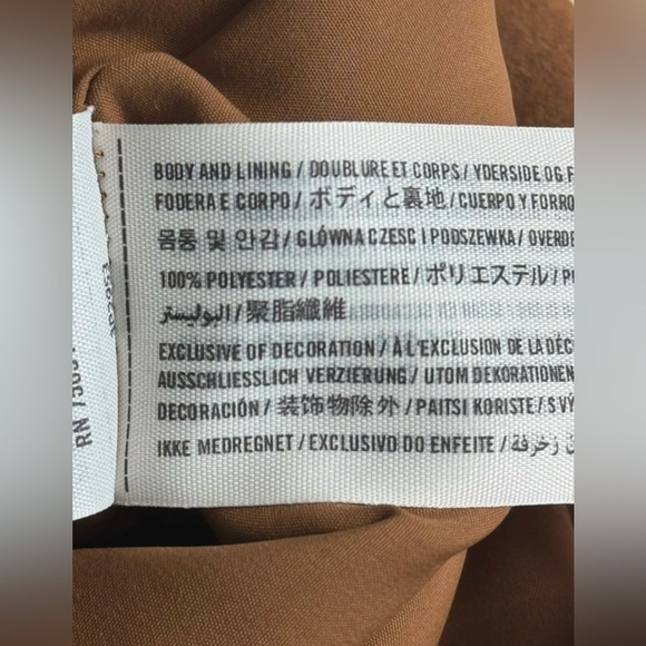 Hollister Brown Button-Front Mini Skirt Size 3 - Picture 6 of 7